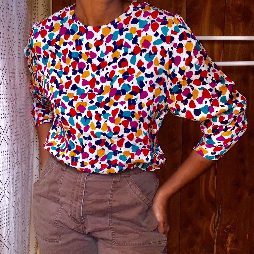 Vintage ARGENTI Pure Silk Blouse